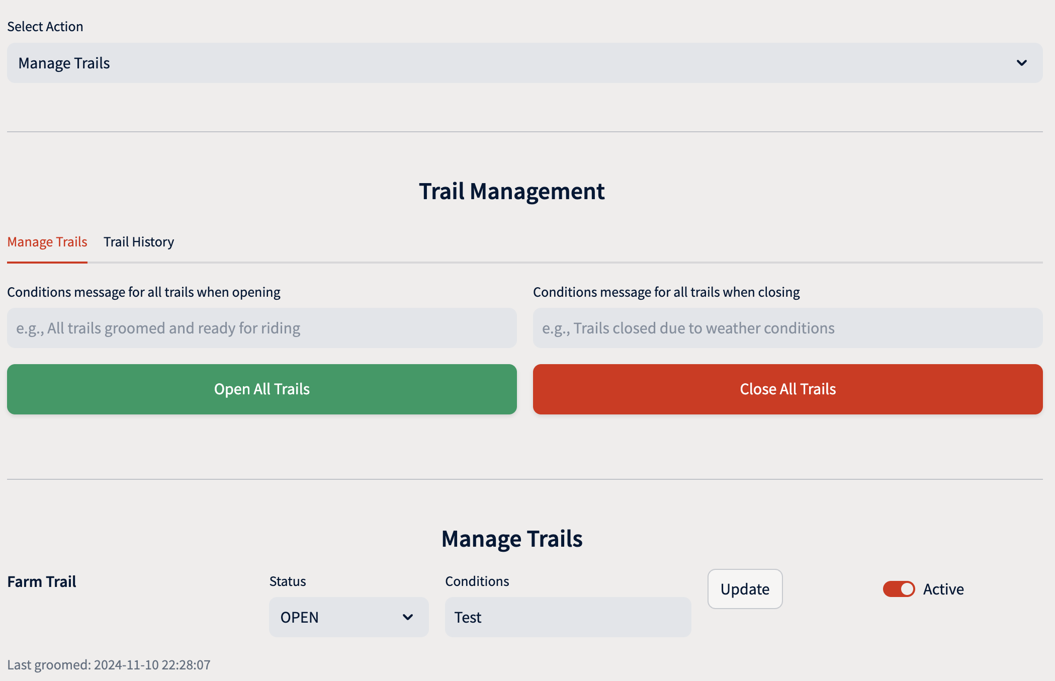 Interactive Trail Map