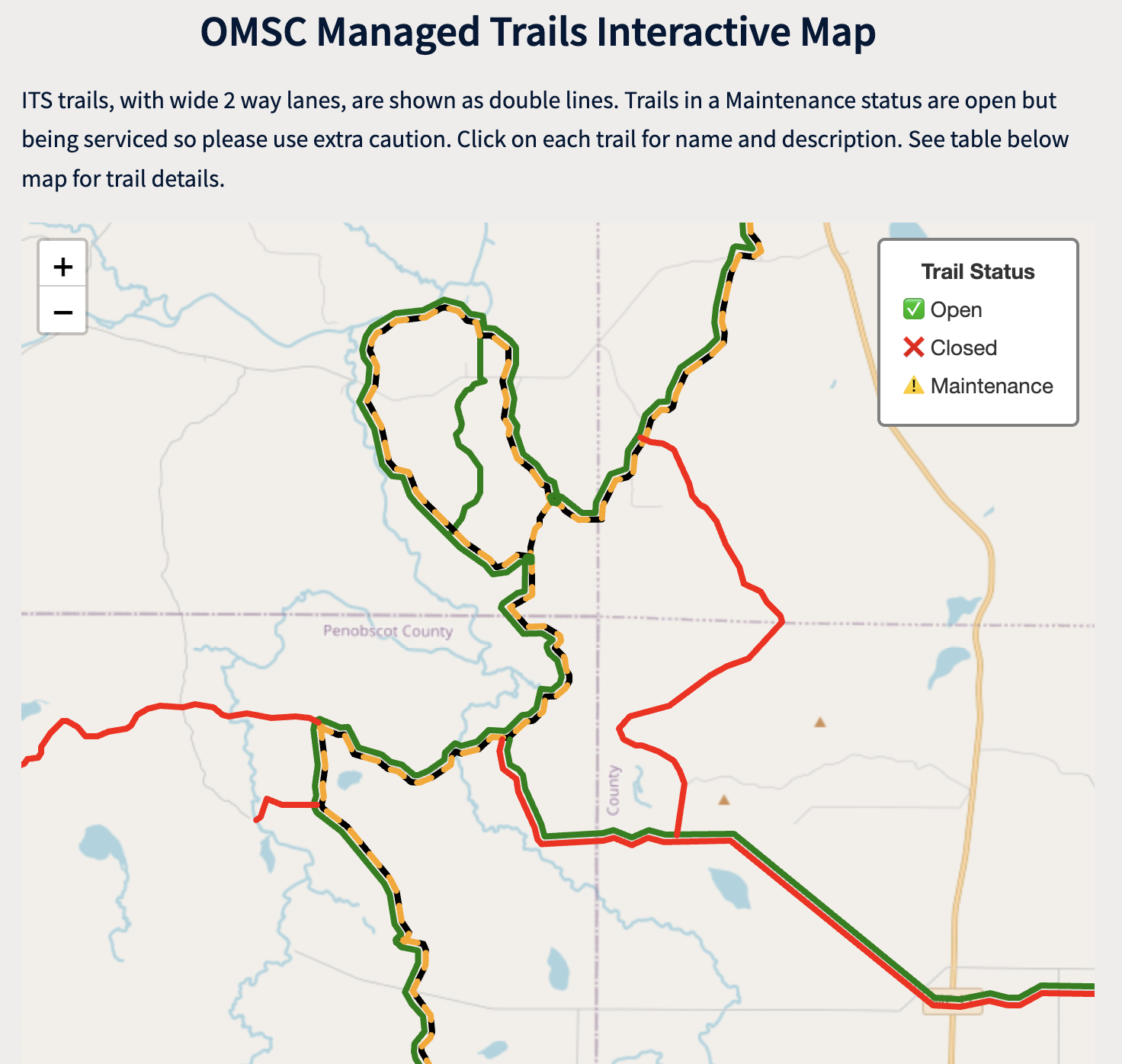 Interactive Trail Map